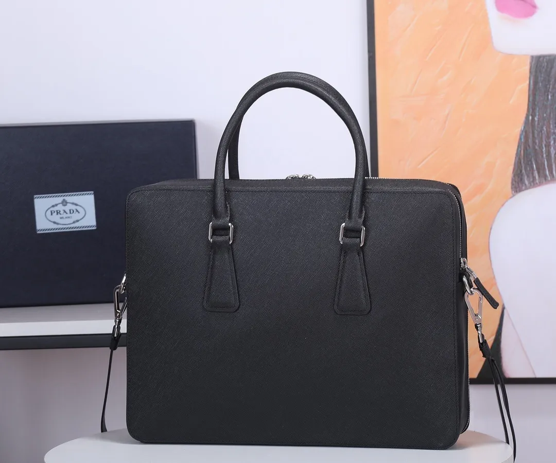 All categories 💚 Top version men’s bag 💚 PRADA 2023 official latest version PRADA briefcase