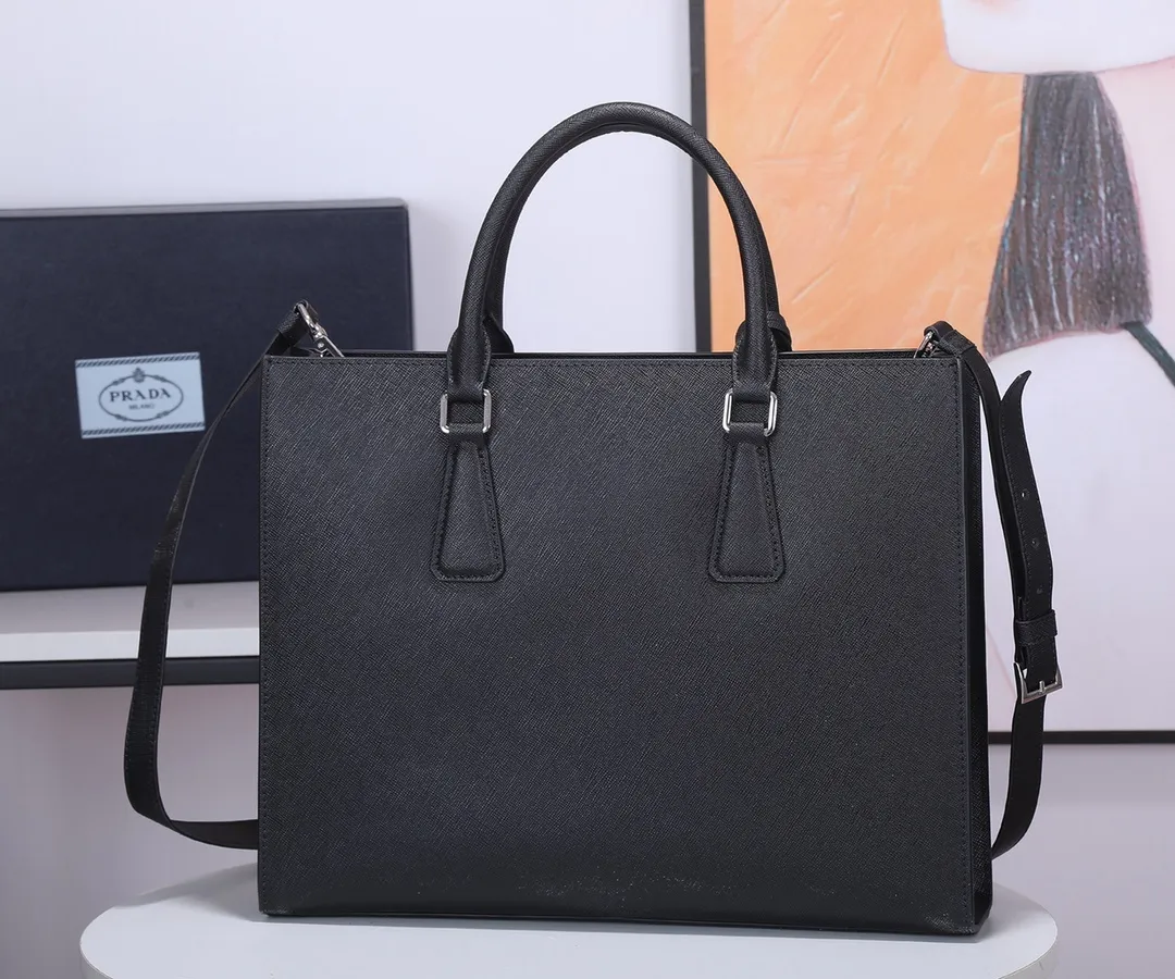 All categories 💚 Top version men’s bag 💚 PRADA 2023 official latest version PRADA briefcase