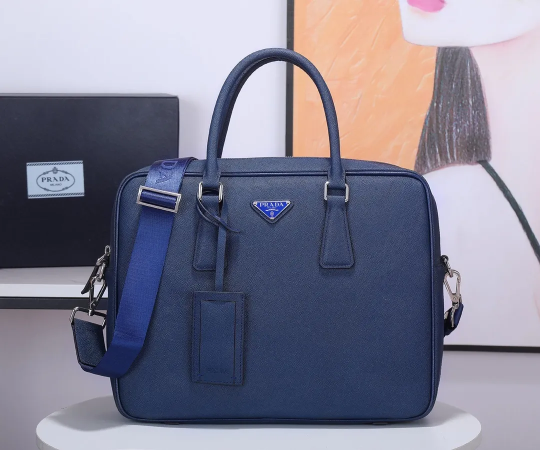 All categories 💚 Top version men’s bag 💚 PRADA 2023 official latest version PRADA briefcase