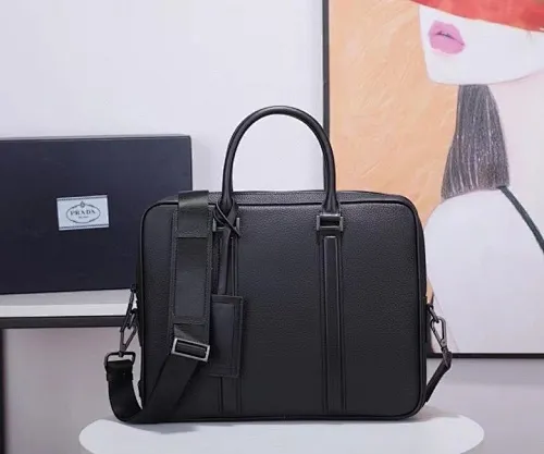 All categories 💚 Top version men’s bag 💚 PRADA 2023 official latest version PRADA briefcase