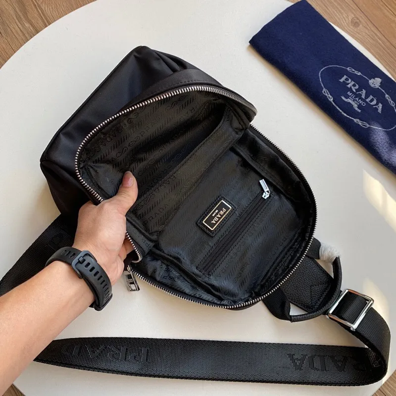 All Categories 💚 Top Version Men’s Bags 💚 PRADA 2024 New Prada Chest Bag