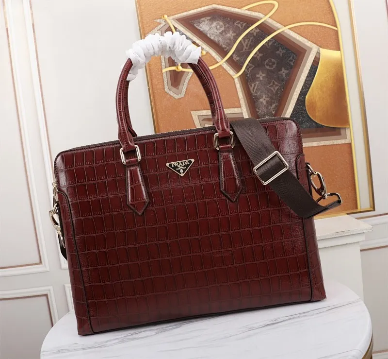 All Categories 💚 Top Version Men’s Bags 💚 PRADA 2023 New Prada Briefcase