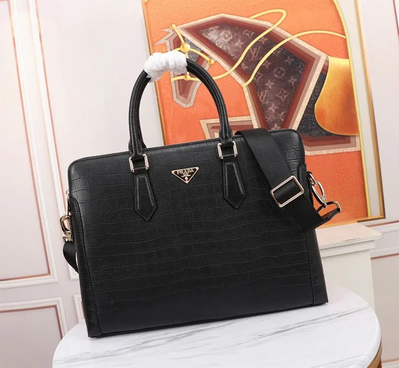All Categories 💚 Top Version Men’s Bags 💚 PRADA 2023 New Prada Briefcase