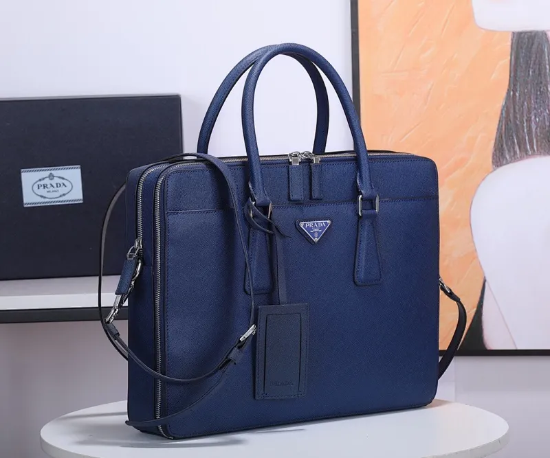 All categories 💚 Top version men’s bag 💚 PRADA 2023 official latest version PRADA briefcase