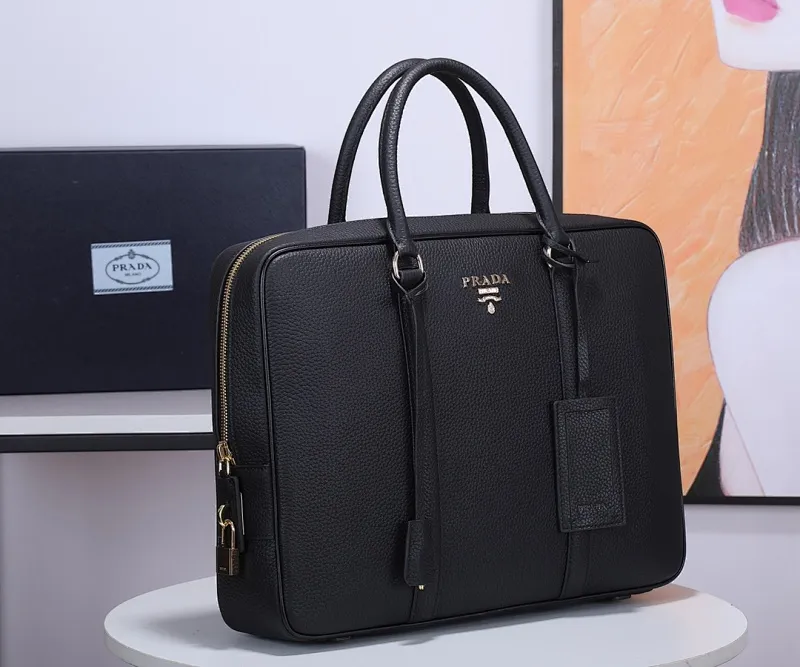 All categories 💚 Top version men’s bag 💚 PRADA 2023 official latest version PRADA briefcase