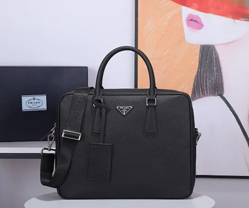 All categories 💚 Top version men’s bag 💚 PRADA 2023 official latest version PRADA briefcase