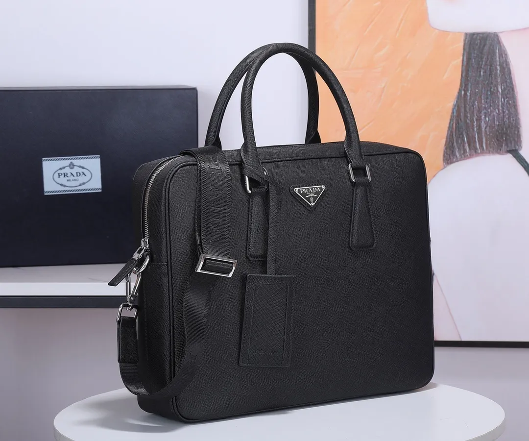 All categories 💚 Top version men’s bag 💚 PRADA 2023 official latest version PRADA briefcase