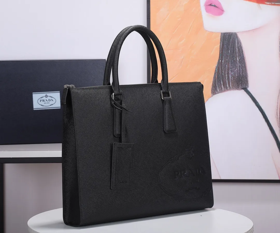 All categories 💚 Top version men’s bag 💚 PRADA 2023 official latest version PRADA briefcase
