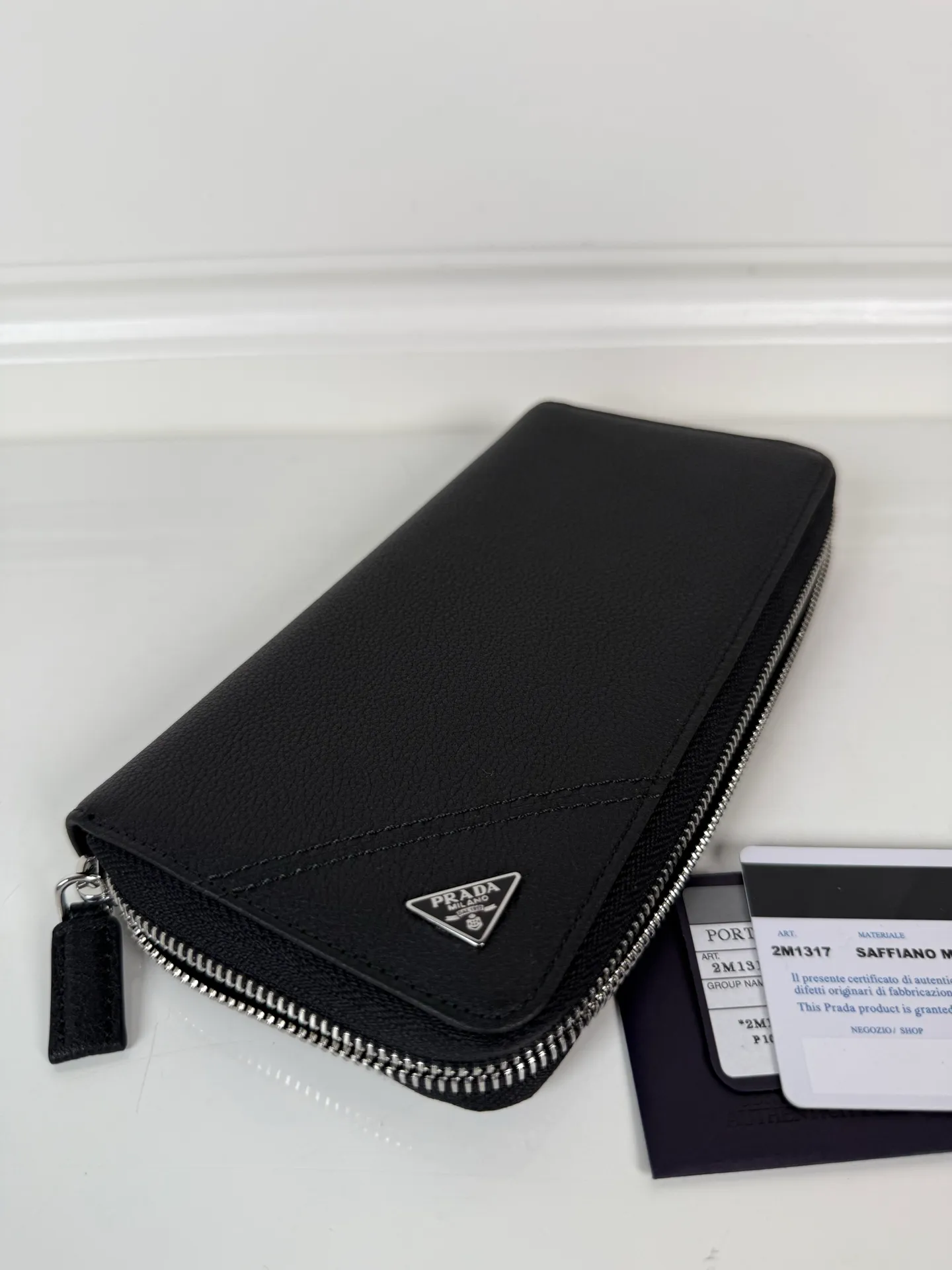💰600, P Home➡️Men's deerskin leather wallet, gray deerskin, model 2M1317, yuan quality, made of deerskin leather, size 20cm×10.3cm