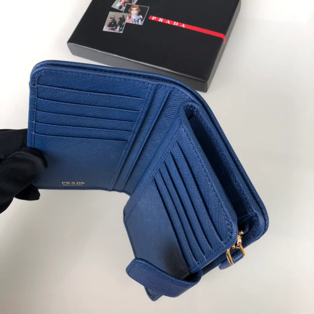 💰520, P Home ➡️Women's cross-pattern short clip, single quality, model 1M1225, ten card slots, two ID pockets, a zippered zero 💰 pocket sandwich, size 14x9.5cm
