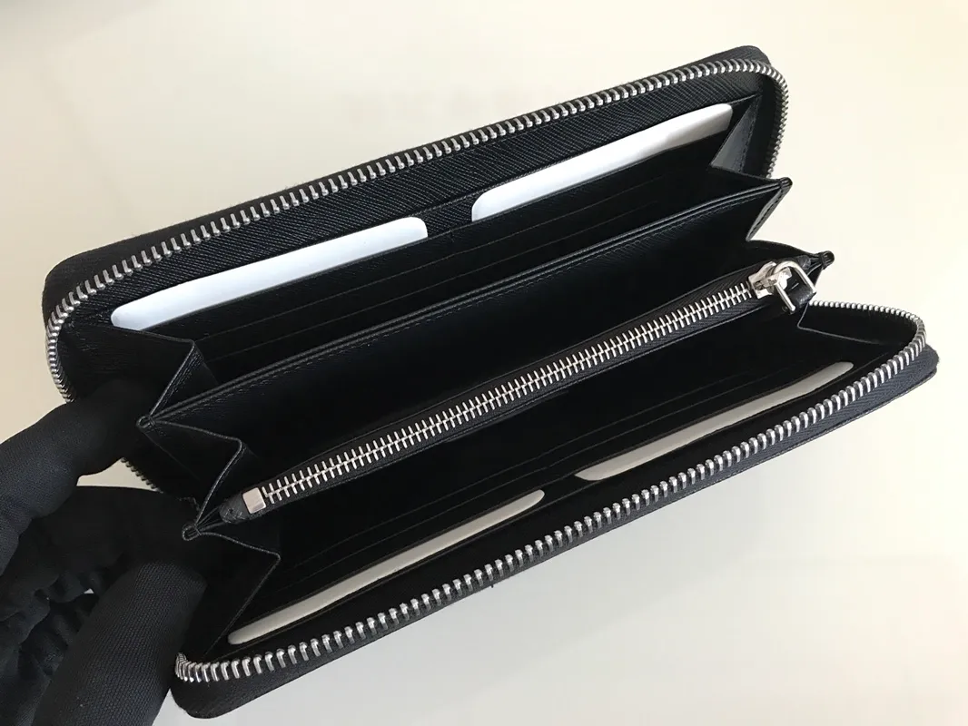 💰560, P Home➡️Cross-grain leather wallet, black, model 1ML506, unisex model, single quality, imported cross-grain cowhide, size 20×10.3cm, 175 steel stamp