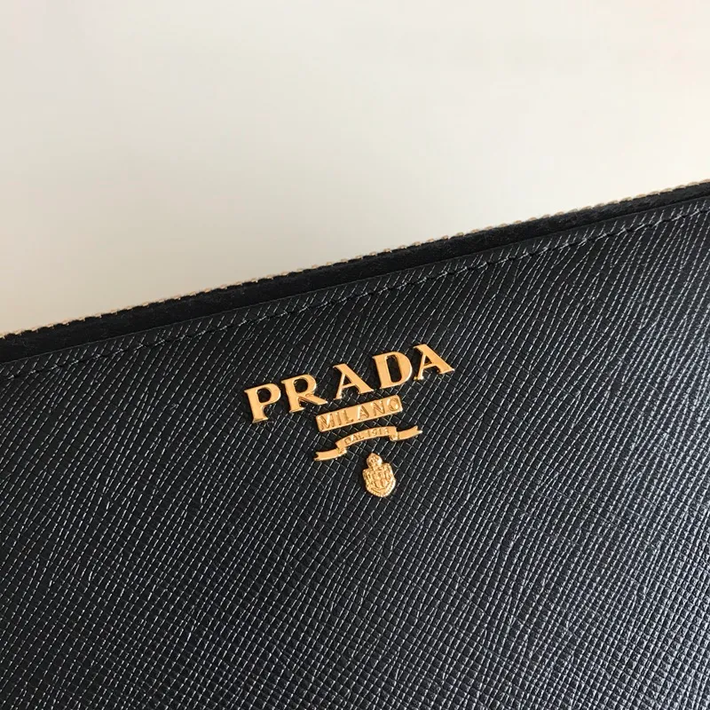 💰560, P Home➡️Cross-grain leather wallet, black, model 1ML506, unisex model, single quality, imported cross-grain cowhide, size 20×10.3cm, 175 steel stamp
