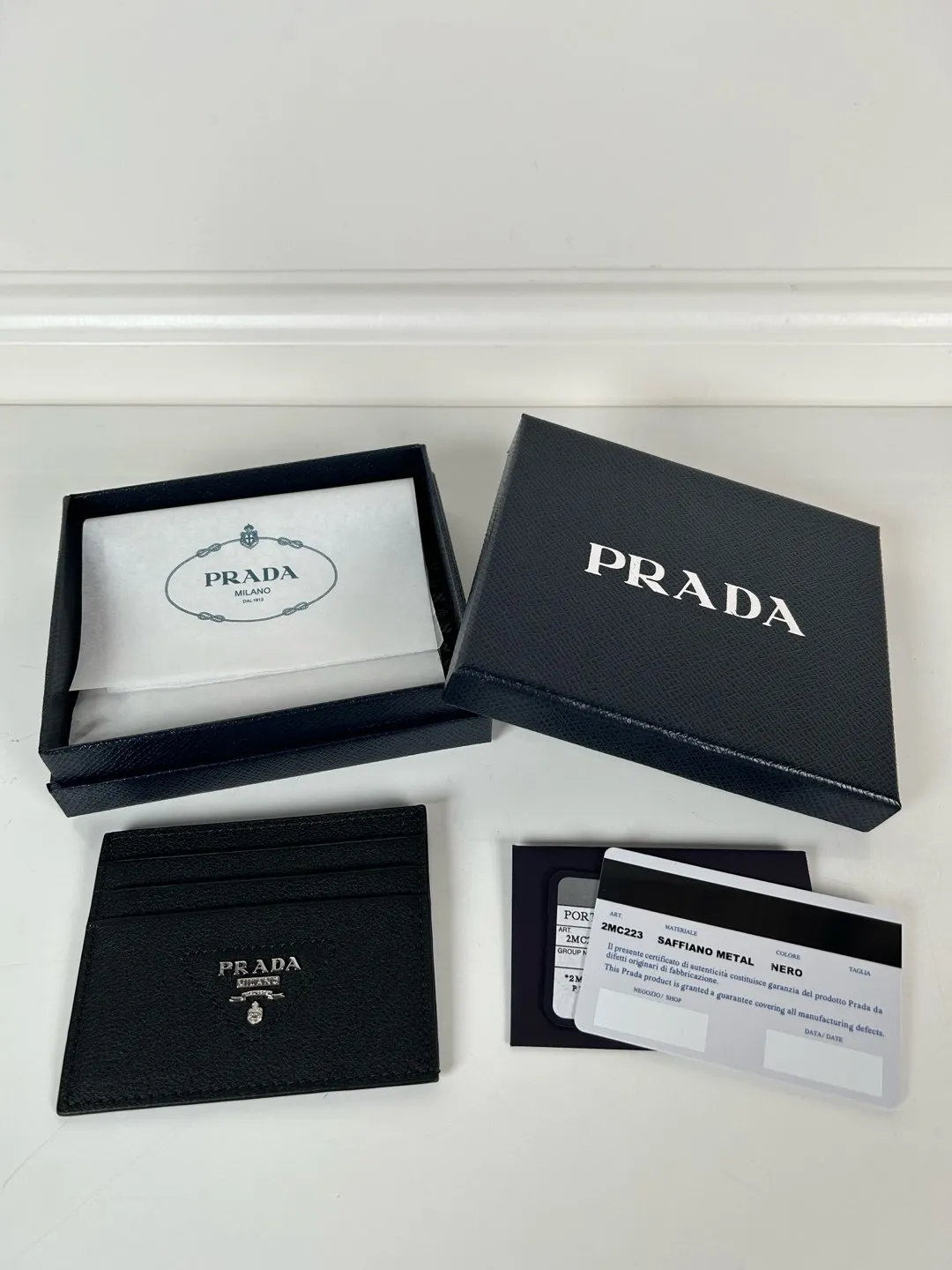 💰300 P Home➡️Men’s upgraded deerskin card holder, black, model 2MC223, best-selling model on behalf of purchase, great gift
