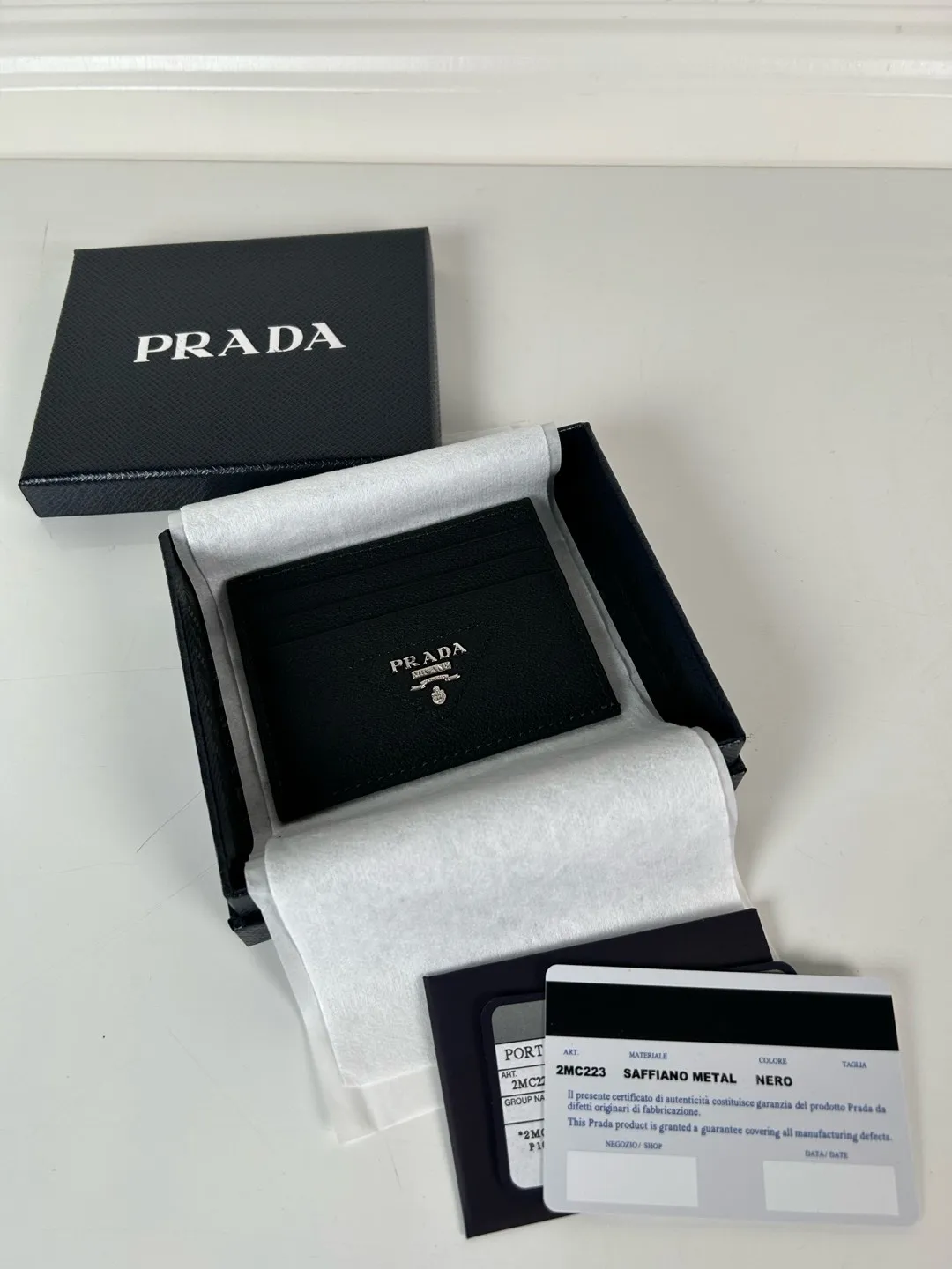 💰300 P Home➡️Men’s upgraded deerskin card holder, black, model 2MC223, best-selling model on behalf of purchase, great gift