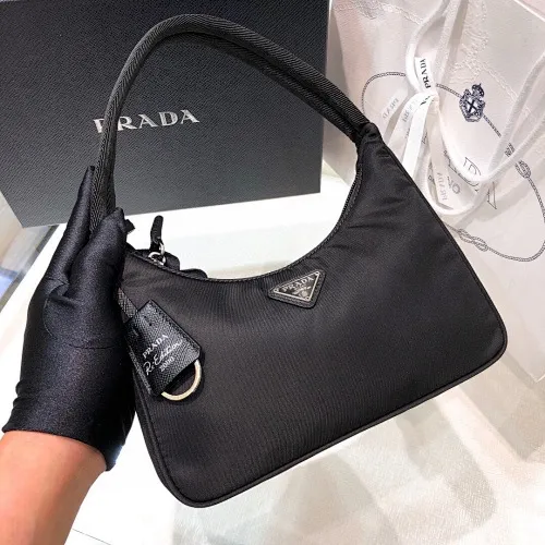 All Categories Official Website "Brand Women's Bags" Women's Bags 💙 PRADA 2022 Official New Prada Underarm Bag Wholesale 58001700 Original Order Quality Size: 22-17-6CM