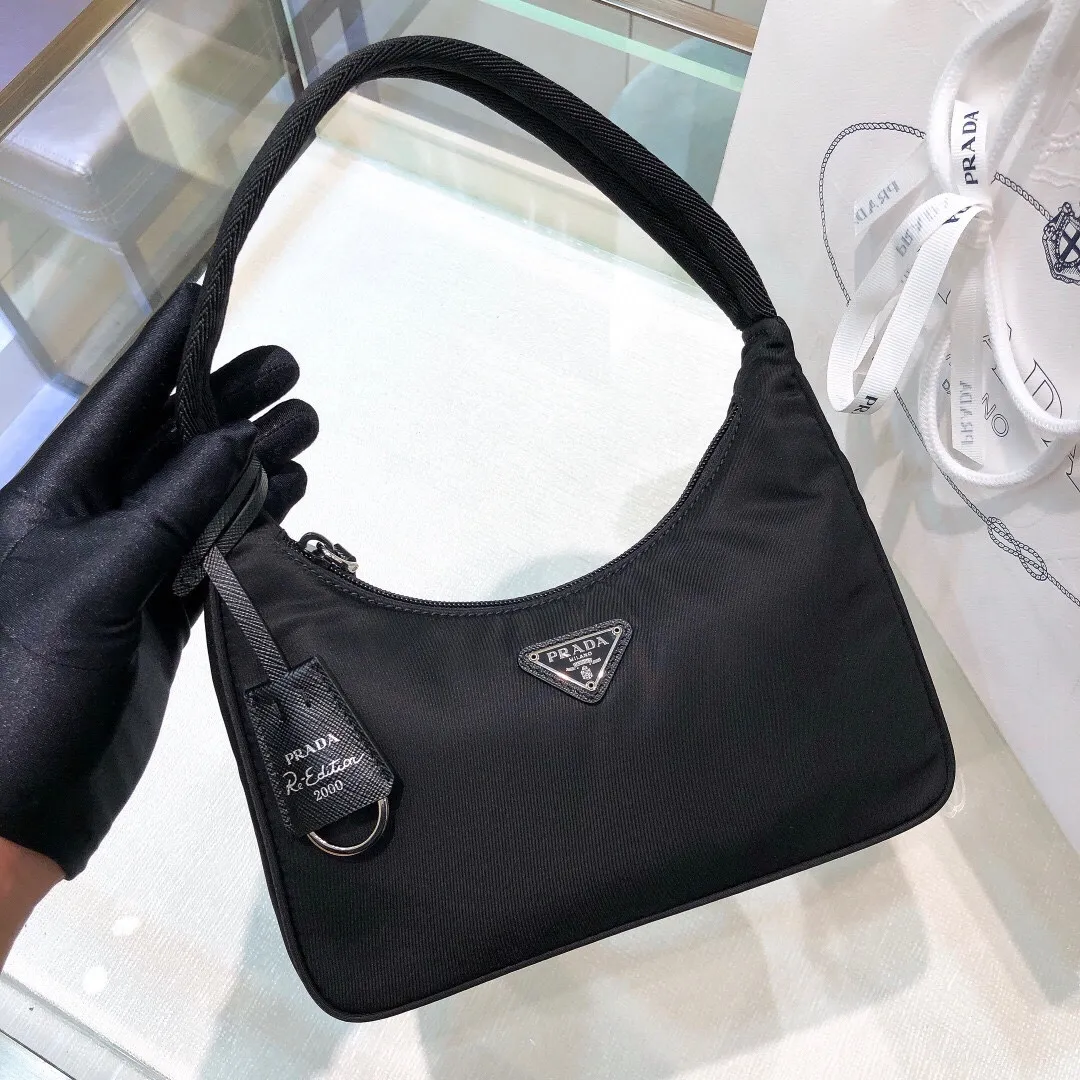 All Categories Official Website "Brand Women's Bags" Women's Bags 💙 PRADA 2022 Official New Prada Underarm Bag Wholesale 58001700 Original Order Quality Size: 22-17-6CM