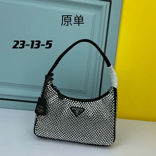 All categories Official website "Brand Women's Bags" Women's Bags 💙 PRADA 2022 Official New Prada Underarm Bag Wholesale 58003200 High Quality Size: 23-13-5CM