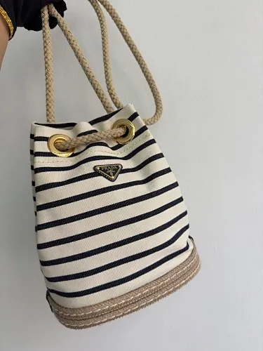 All Categories Official Website "Brand Women's Bags" Women's Bags 💙 PRADA 2025 New Prada Bucket Bag