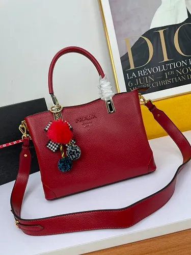 All categories Official website "Brand Women's Bags" Women's Bags 💙 PRADA 2022 Official New Prada Imported Palm Print Cowhide Fabric Handbag Wholesale 58002500 High Quality Size: 30-22-12CM
