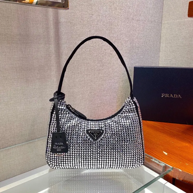All categories Official website "Brand Women's Bags" Women's Bags 💙 PRADA 2022 official new Prada armpit bag wholesale 58002800 Original order quality Size: 23-13-5CM