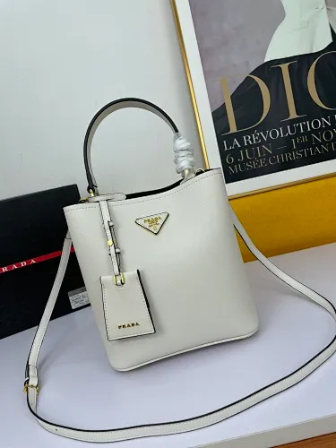 All Categories Official Website "Brand Women's Bags" Women's Bags 💙 PRADA 2022 Official New Prada Imported Cowhide Crossbody Bag Wholesale 58002300 High Quality Size: 23-13-24CM