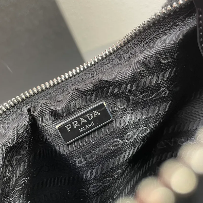 All categories Official website "Brand Women's Bags" Women's Bags 💙 PRADA replica PRADA, fine imitation PRADA bags, PRADA shoulder bags, 2023 official latest version PRADA armpit bag, lamb wool, bag factory, original material, size: 27-18-6CM