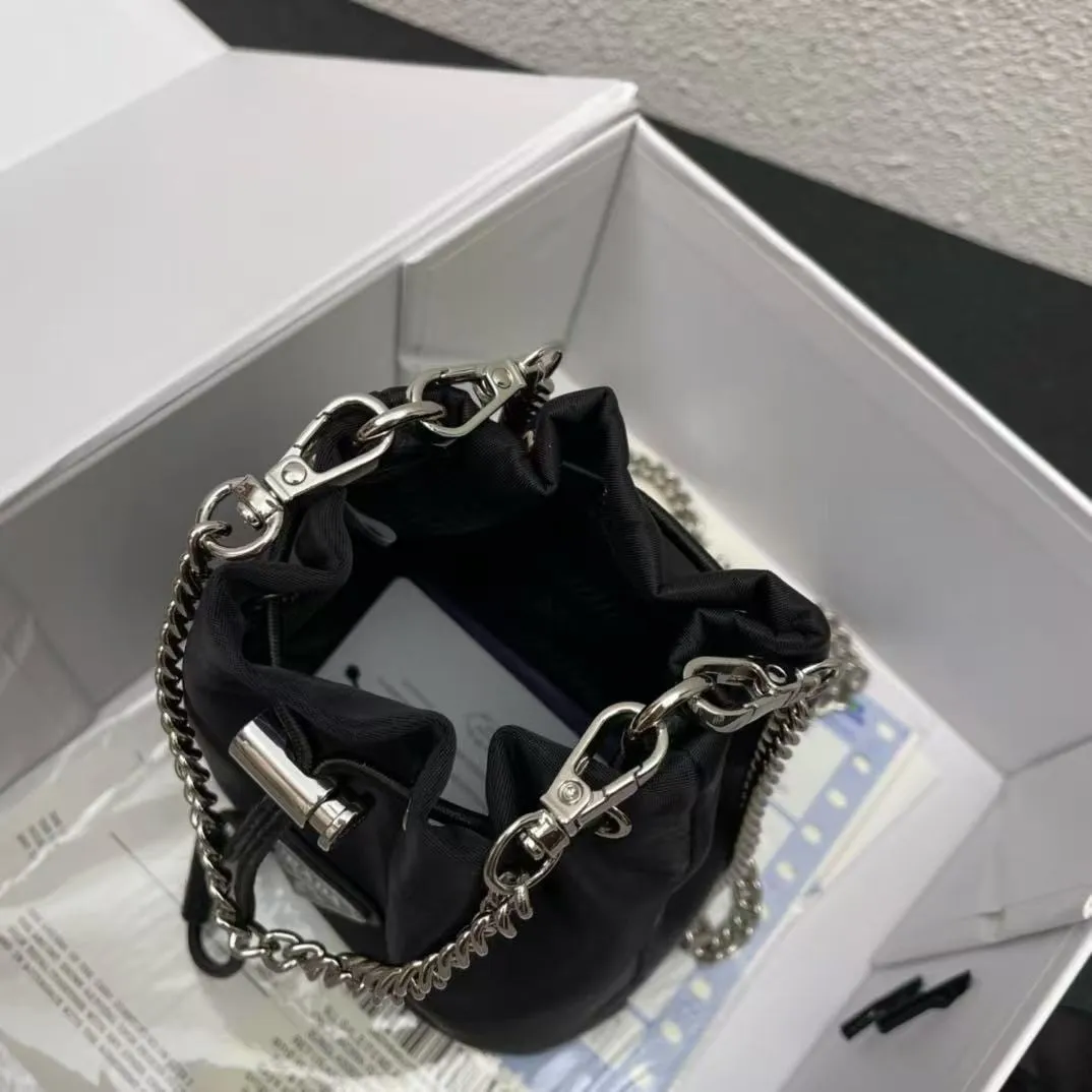 All Categories Official Website "Brand Women's Bags" Women's Bags 💙 PRADA 2025 Counter Latest PRADA Women's Mini Bucket Bag