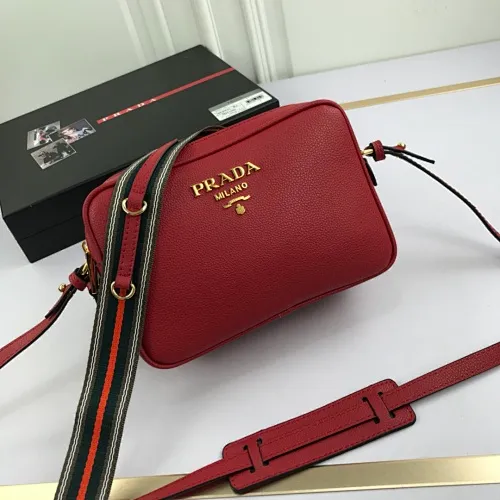 All categories Official website "Brand Women's Bags" Women's Bags 💙 PRADA 2022 Official New Prada Imported Cowhide Crossbody Bag Wholesale 58002000 High Quality Size: 23-16-10CM