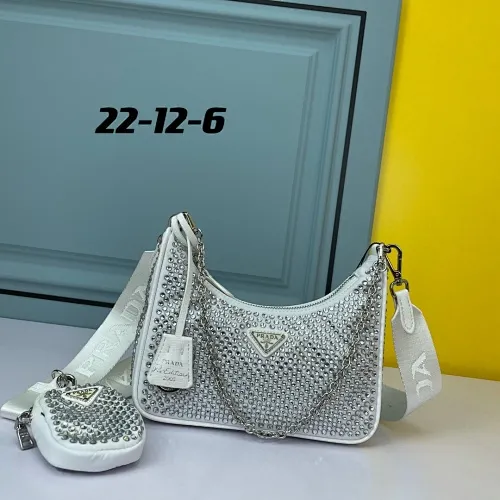 All categories Official website "Brand Women's Bags" Women's Bags 💙 PRADA 2022 official new Prada armpit bag wholesale 58002500 Original order quality Size: 22-16-6CM