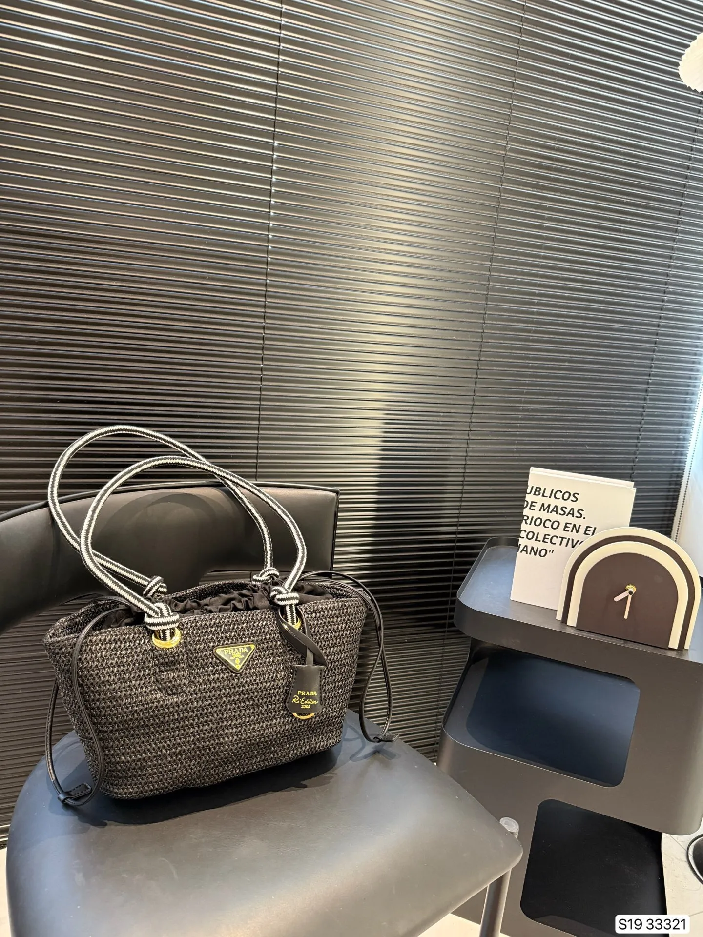 All Categories Official Website "Brand Women's Bags" Women's Bags 💙 PRADA 2025 New Prada Straw Tote Bag