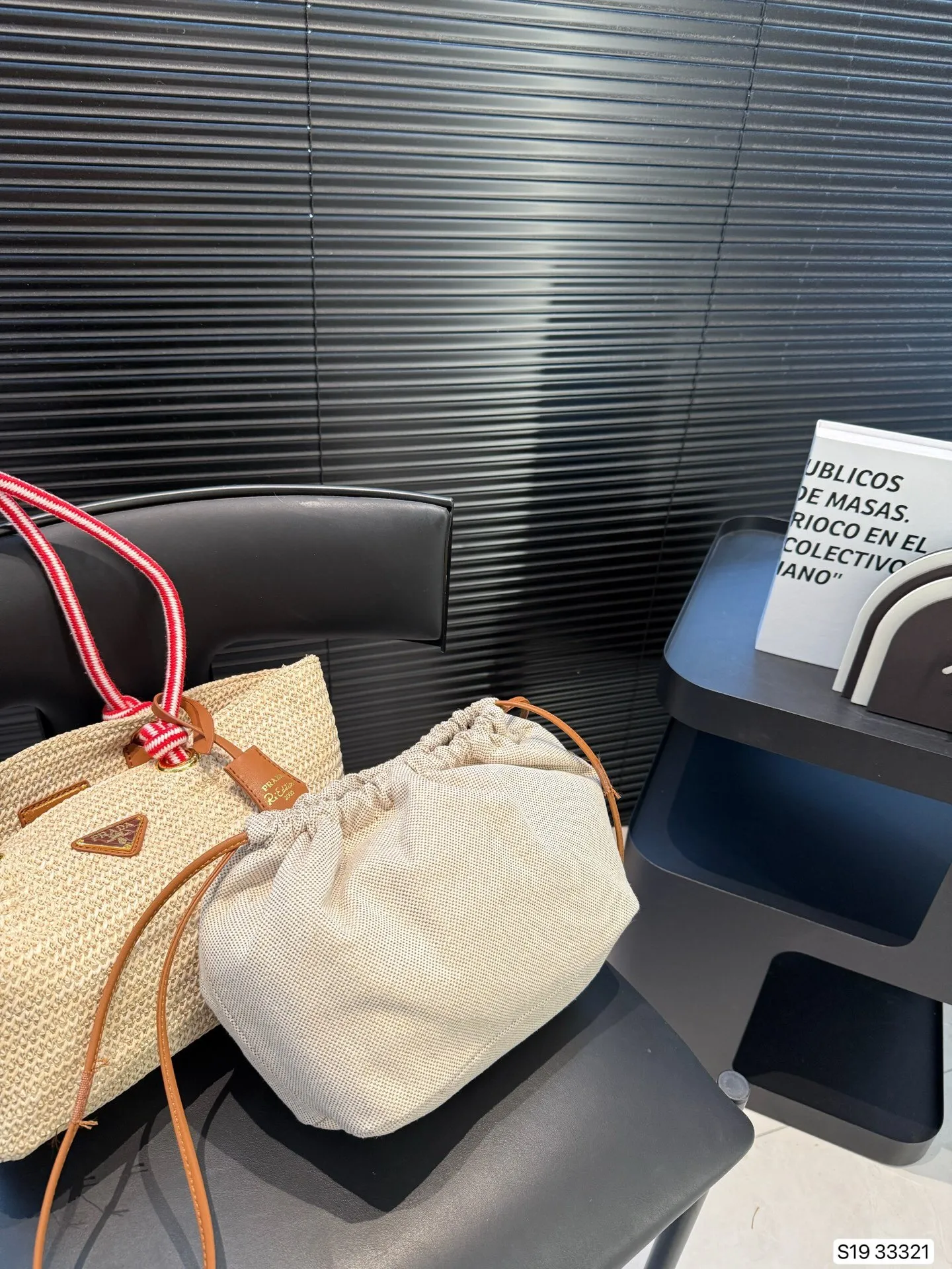 All Categories Official Website "Brand Women's Bags" Women's Bags 💙 PRADA 2025 New Prada Straw Tote Bag