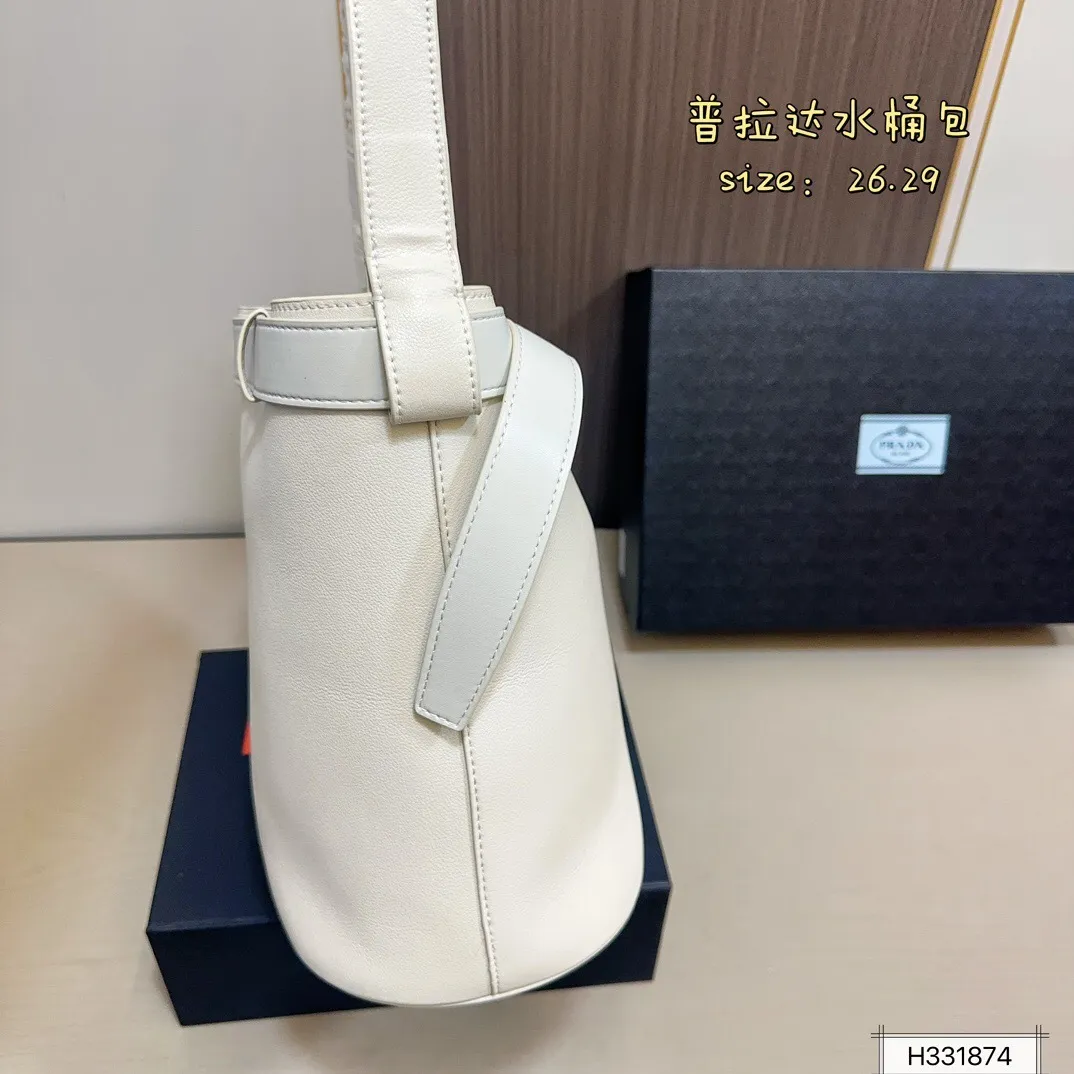 All Categories Official Website "Brand Women's Bags" Women's Bags 💙 PRADA 2025 New Prada Bucket Bag