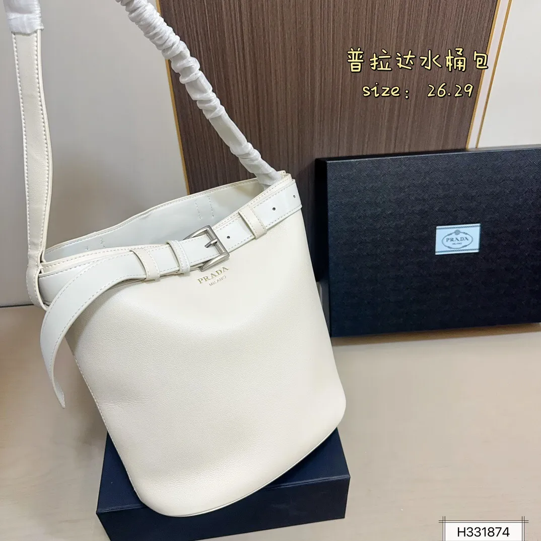 All Categories Official Website "Brand Women's Bags" Women's Bags 💙 PRADA 2025 New Prada Bucket Bag