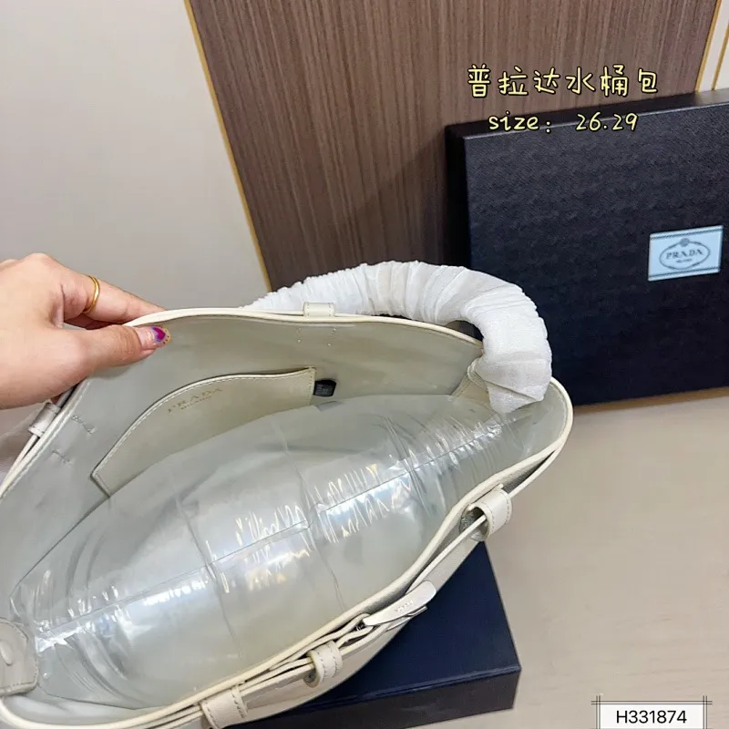 All Categories Official Website "Brand Women's Bags" Women's Bags 💙 PRADA 2025 New Prada Bucket Bag