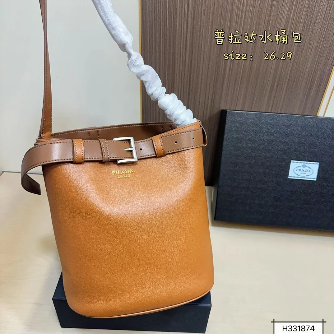 All Categories Official Website "Brand Women's Bags" Women's Bags 💙 PRADA 2025 New Prada Bucket Bag