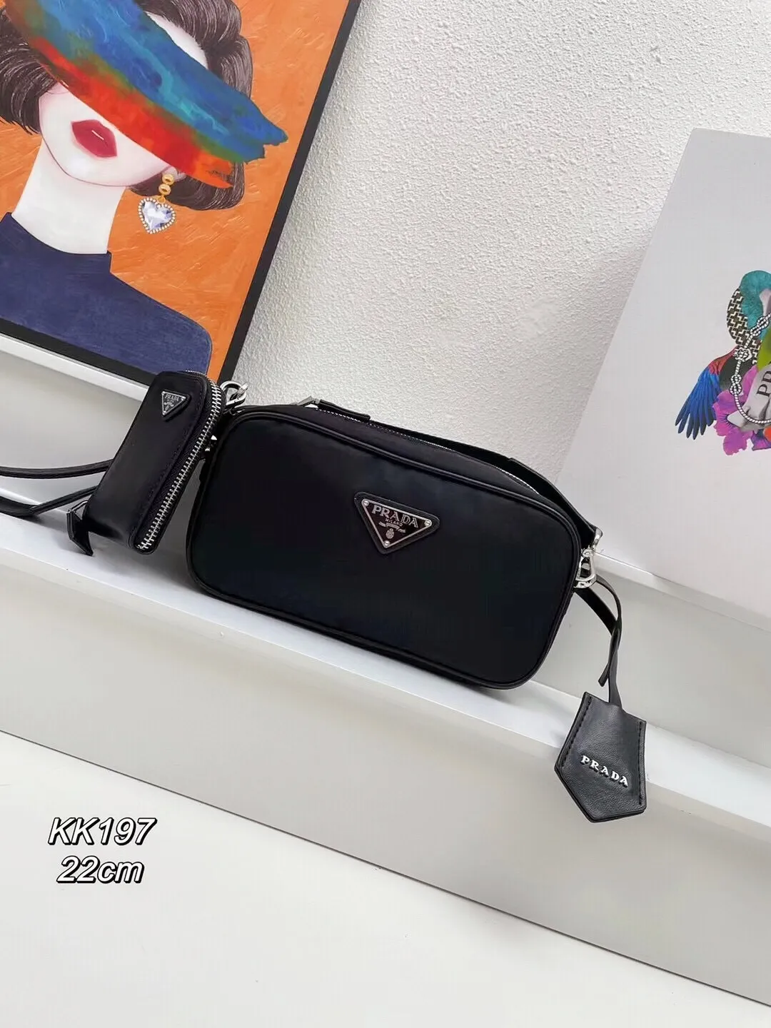 All Categories Official Website "Brand Women's Bags" Women's Bags 💙 PRADA 2024 Latest Prada Crossbody Bag