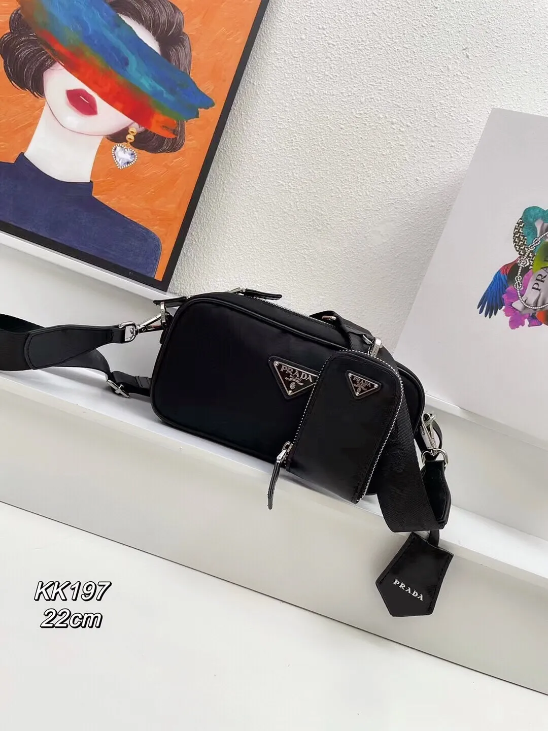 All Categories Official Website "Brand Women's Bags" Women's Bags 💙 PRADA 2024 Latest Prada Crossbody Bag