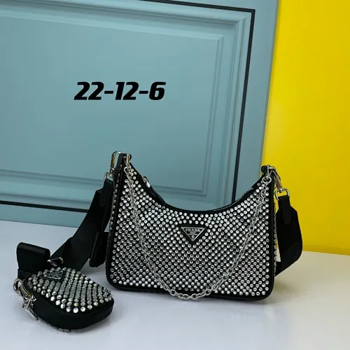 All categories Official website "Brand Women's Bags" Women's Bags 💙 PRADA 2022 official new Prada armpit bag wholesale 58002500 Original order quality Size: 22-16-6CM