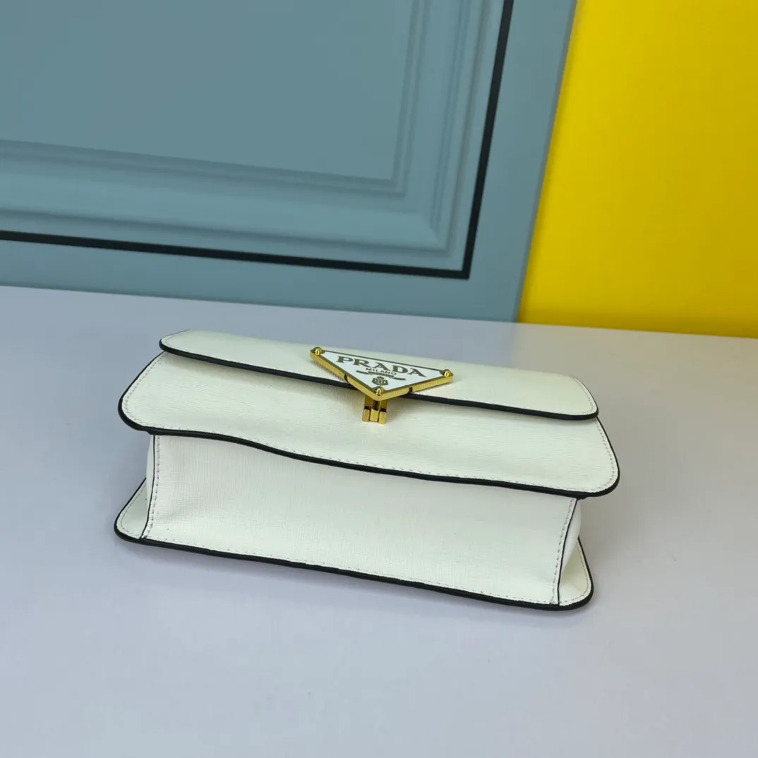 All Categories Official Website "Brand Women's Bags" Women's Bags 💙 PRADA 2022 Official New Prada Imported Cross Pattern Cowhide Crossbody Bag Wholesale 58001900 High Quality Size: 22-16-6CM