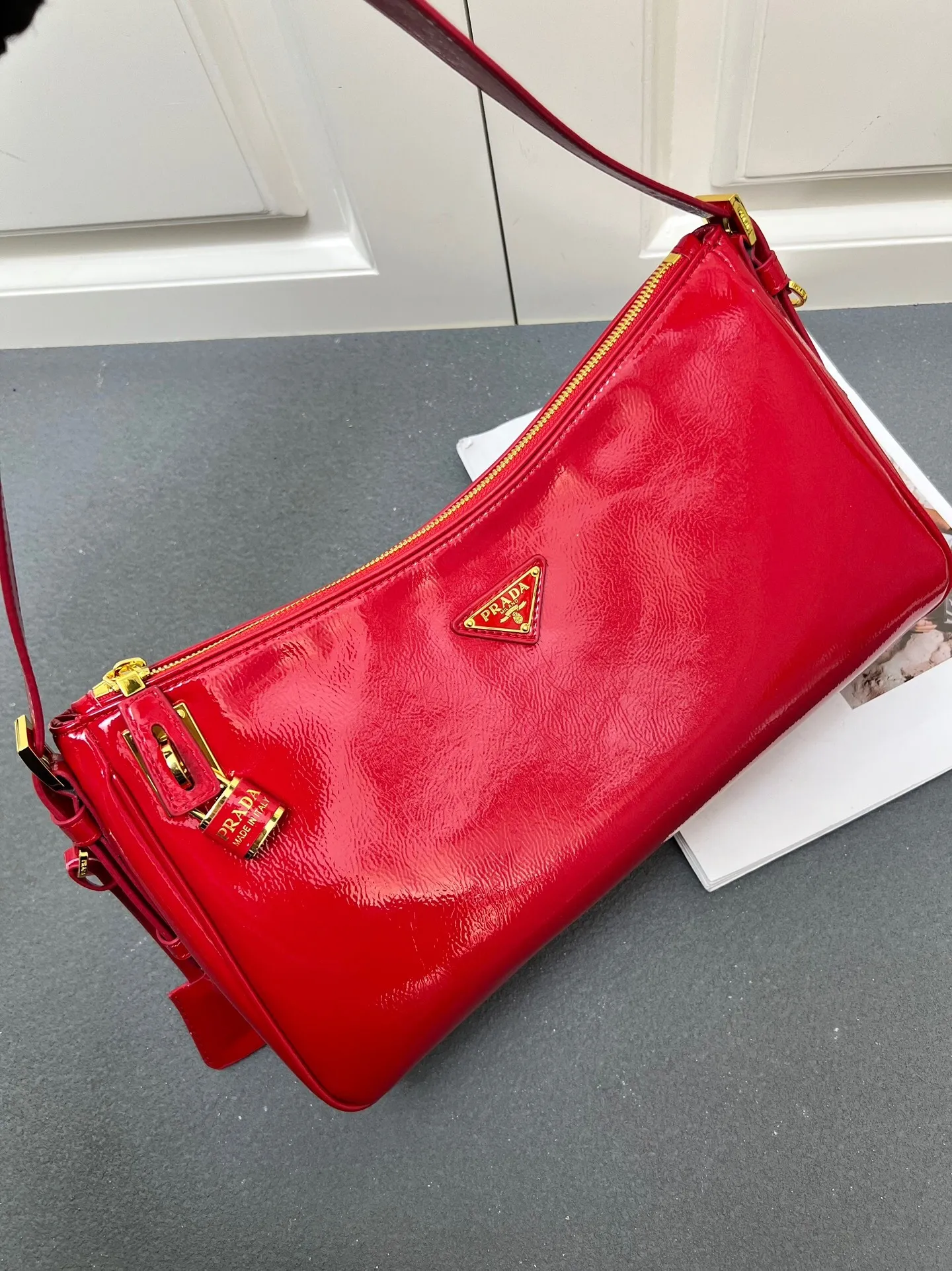 All Categories Official Website "Brand Women's Bags" Women's Bags 💙 PRADA 2025 New Prada Underarm Bag