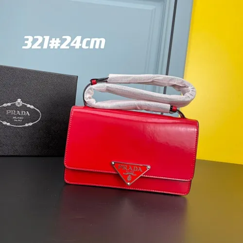 All Categories Official Website "Brand Women's Bags" Women's Bags 💙 PRADA 2022 Official New Prada Imported Cowhide Crossbody Bag Wholesale 58002000 High Quality Size: 24-15-6CM