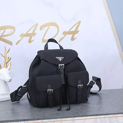 All categories Official website "Brand Women's Bags" Women's Bags 💙 PRADA 2022 official new Prada backpack wholesale 58002900 Original order quality Size: 31-32-15CM