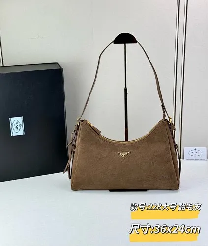 All Categories Official Website "Brand Women's Bags" Women's Bags 💙 PRADA 2025 New Prada Underarm Bag