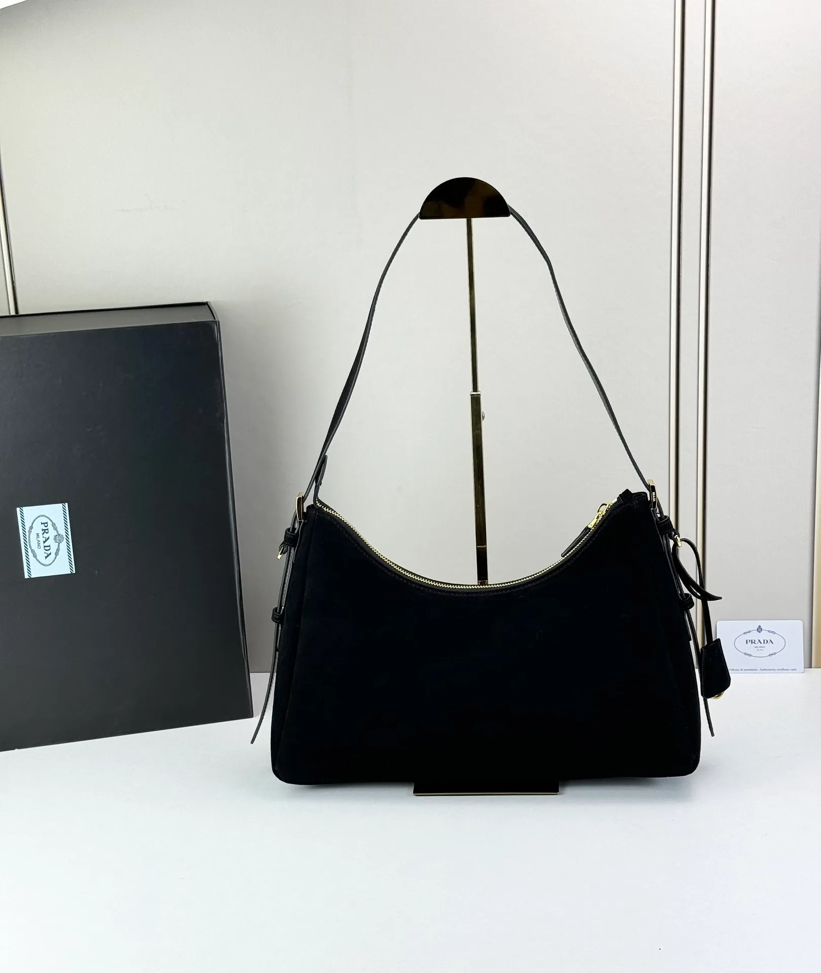 All Categories Official Website "Brand Women's Bags" Women's Bags 💙 PRADA 2025 New Prada Underarm Bag