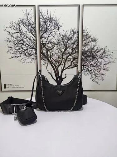 All categories Official website "Brand Women's Bags" Women's Bags 💙 PRADA 2022 official new Prada crossbody bag wholesale 58001300 Original order quality Size: 22-12-6 cm