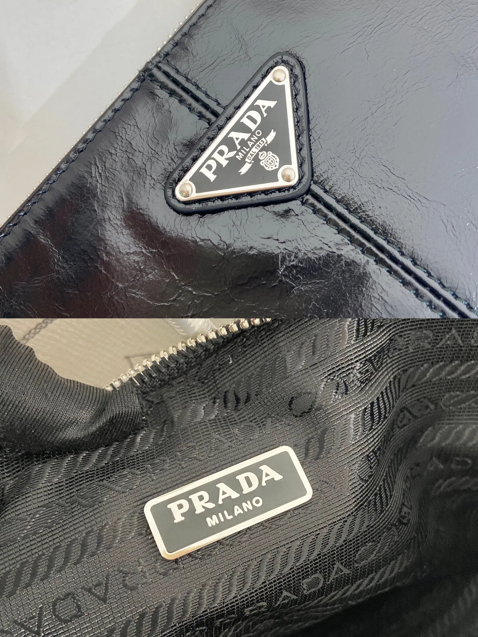 💰760🎉Oiled wax leather handbag🎉2NH006A oiled waxed handbag, original item👍👍Made of imported waxed leather material, bag zipper opening and closing, polished stainless steel metal hardware, internal logo, external triangle logo, both practical and chic design style, looking extremely fashionable and grand👏👏 Length 28x Height 18cm👏👏👏💰💰💰