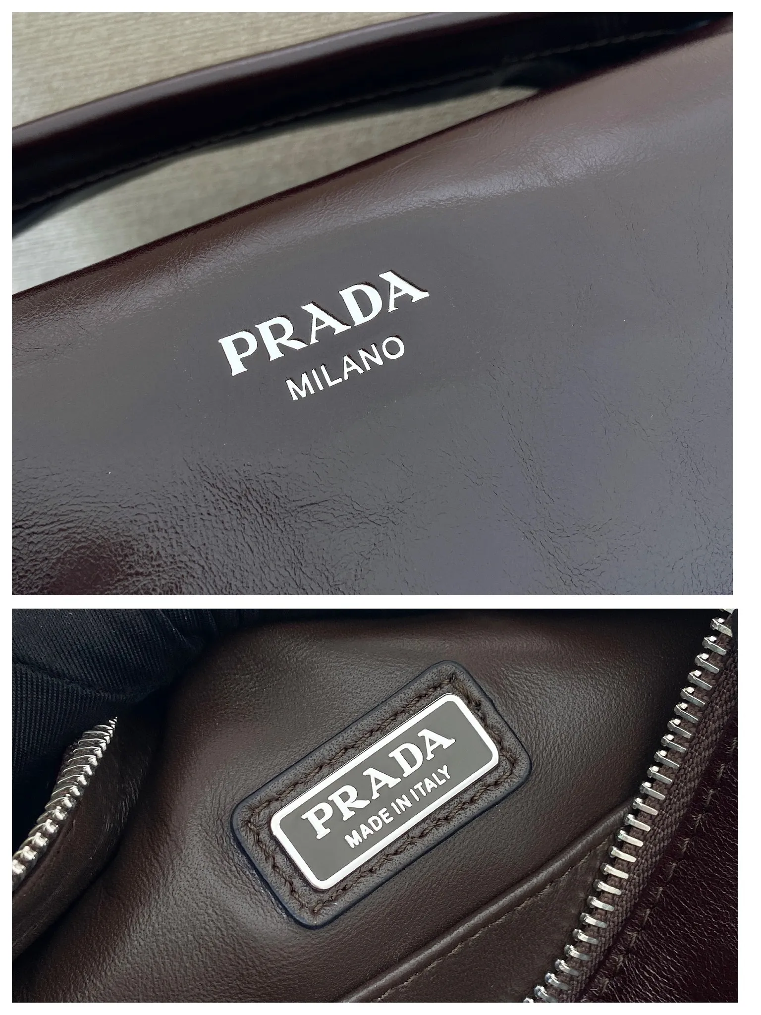 💰1360🎉New Boston🎉2VH188 waxed leather small size🎉🎉 This Boston handbag is fashionable and compact, and its design is inspired by retro designs and details. The waxed cowhide has a glossy effect, giving the accessory a soft and unique appearance, and is embellished with a metal letter logo. Equipped with a detachable long shoulder strap, it has large capacity and is lightweight and practical. Baby, hurry up and get it🎉🎉 Length 24x Height 11x Bottom 11cm🎉🎉🎉👏👏👏