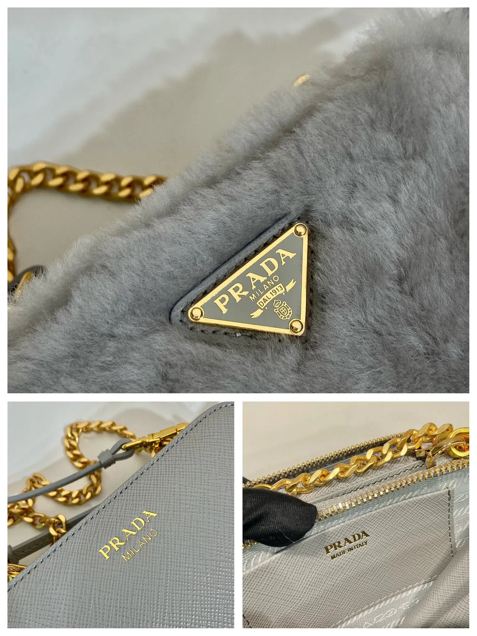 💰920🎉Gemini triangle bag🎉1NR015 new product😘Goat wool This two-in-one twin bag has a very unique design and can be disassembled into 2 bags🎉🎉. The body of the bag is made of goat hair, which is perfect🎉🎉. One can be carried by hand and the other can be worn as a crossbody. It can also be combined😘😘Another hot new product🎉 If you like babies, hurry up and get it🎉🎉 Length 15x height 10x bottom 5cm🎉🎉🎉👏👏👏