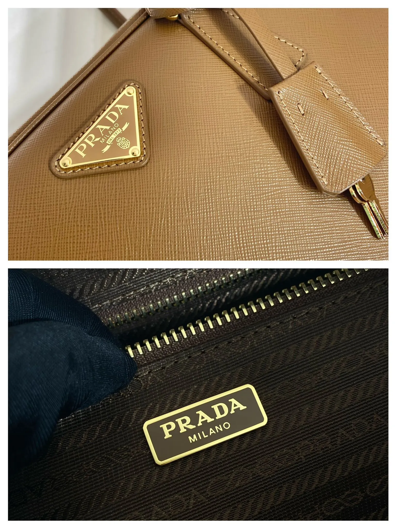 💰1660🎉New long handle second-hand bag🎉1BA428 new product🎉 This double handle handbag is made of imported saffiano cowhide and incorporates unique style elements to subvert people's traditional perception of luxury goods. It adds a unique charm between practical design embellishments and exquisite details. It has large capacity and practicality. It is also a treasure item. It is a timeless hot style. 🎉 🎉 Length 30x Height 17x Bottom 7cm