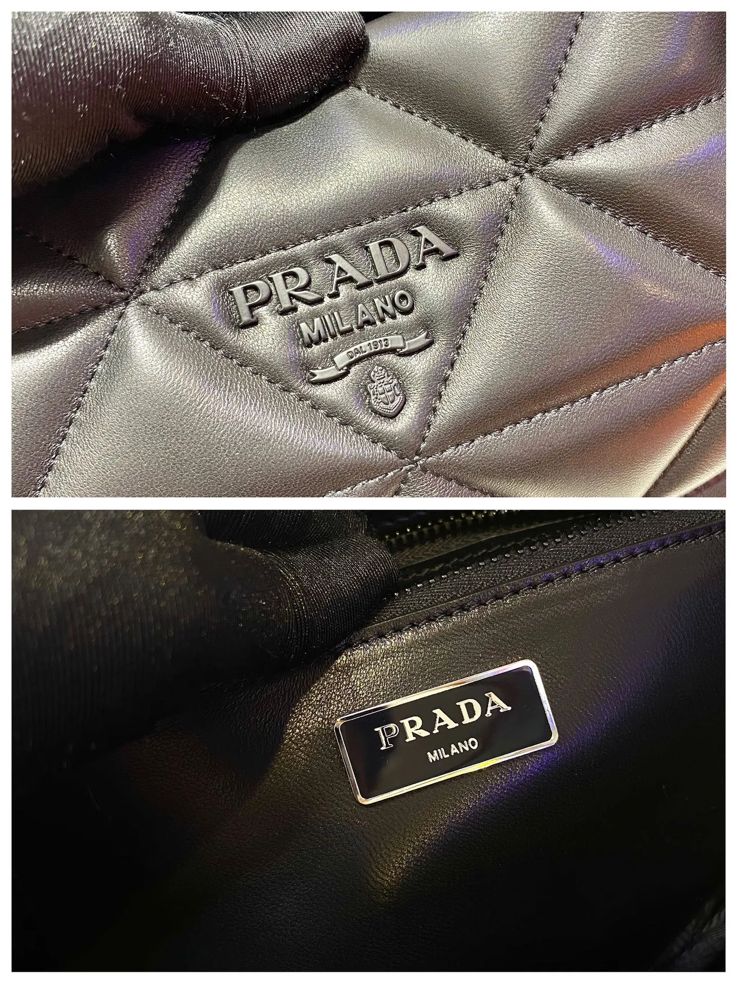 💰1900🎉New tote bag🎉1BG298, this 🙃 quilted nappa leather creates a romantic geometric pattern on this tote bag, and a metal logo decoration is like the finishing touch🎉🎉 Made of quilted nappa leather, sliding same-color metal chain shoulder strap with leather shoulder pad, two internal pockets, one of which is zippered, logo nylon lining, lightweight and stylish Length 26.5x Height 22x Bottom 14cm